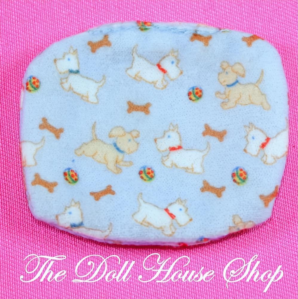 Fisher Price Loving Family Special Edition Townhouse Blue Pet Dog Bed-The Dollhouse Shop