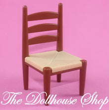 Fisher Price Loving Family Special Edition Townhouse Dollhouse Brown Desk Chair-The Dollhouse Shop