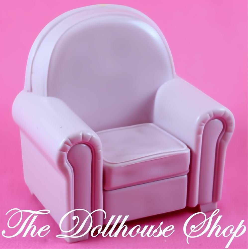 Fisher Price Loving Family Special Edition Townhouse Dollhouse Pink Single Sofa-The Dollhouse Shop