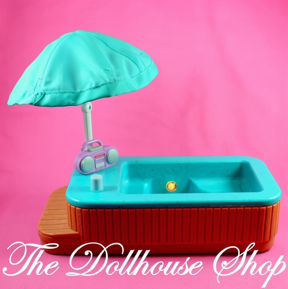 Fisher Price Loving Family Special Town Dollhouse Hot Tub Spa Swimming Pool-The Dollhouse Shop
