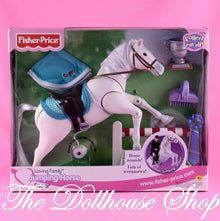 Fisher Price Loving Family Stable Dollhouse Jumping Horse Sugar-The Dollhouse Shop