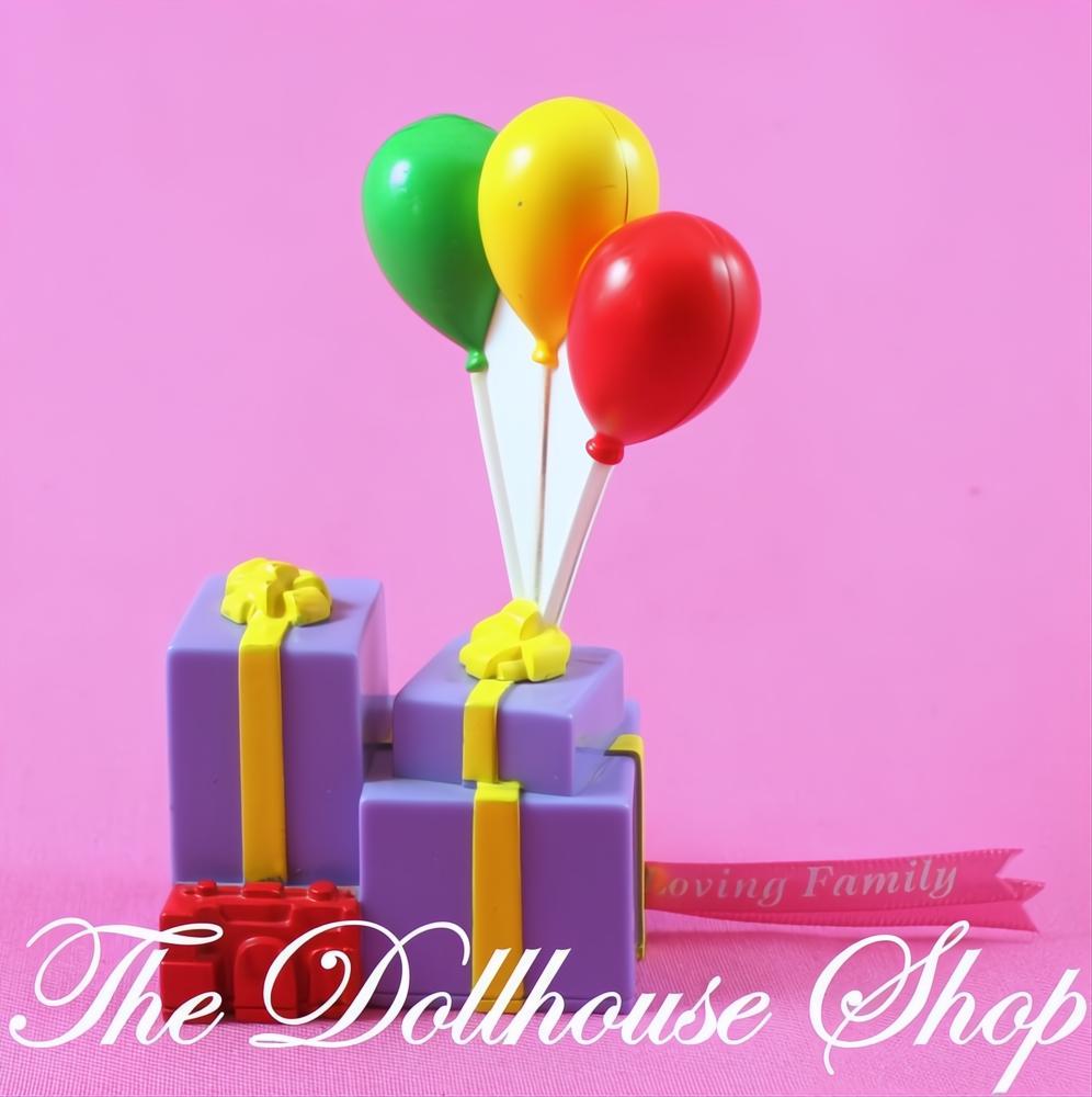 Fisher Price Loving Family Sweet sounds Dollhouse Balloons Birthday Gifts-The Dollhouse Shop