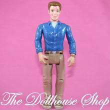 Fisher Price Loving Family Sweet Sounds Dollhouse Brunette Dad Father Doll Blue-The Dollhouse Shop