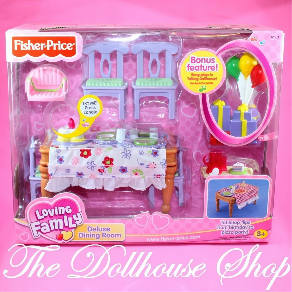 Fisher-Price Loving Family Sweet Sounds Dollhouse Deluxe Dining Room-The Dollhouse Shop