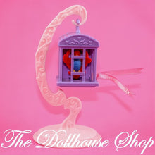 Fisher Price Loving Family Sweet Sounds Dollhouse Purple Bird Cage Parrot stand-The Dollhouse Shop