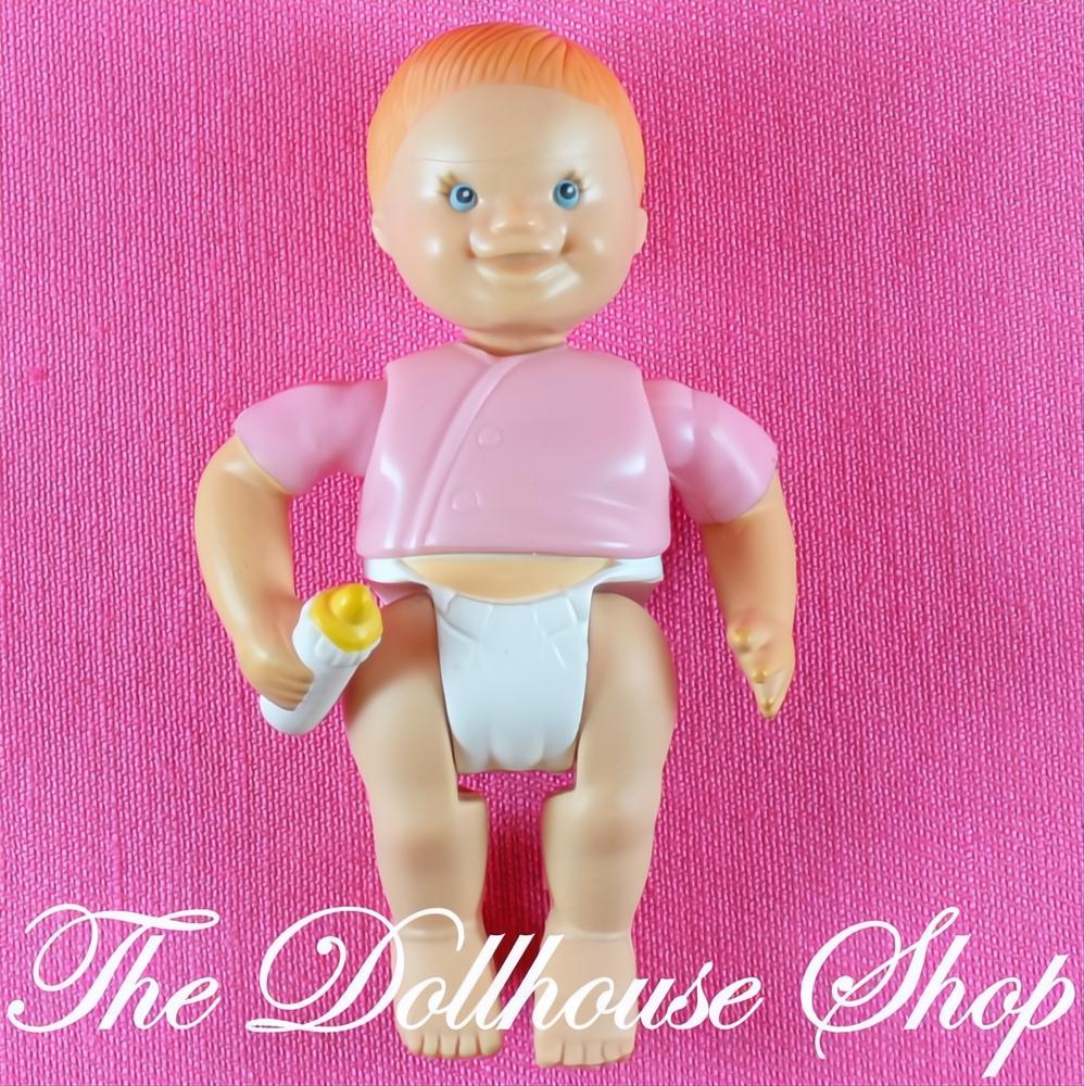 Fisher Price Loving Family Twin Time Dollhouse Pink Baby Girl Doll-The Dollhouse Shop