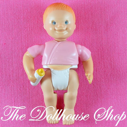 Fisher Price Loving Family Twin Time Dollhouse Pink Baby Girl Doll-The Dollhouse Shop