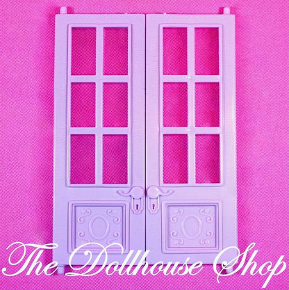 Fisher-Price Loving Family Twin Time Dollhouse Replacement Side Purple Doors-The Dollhouse Shop