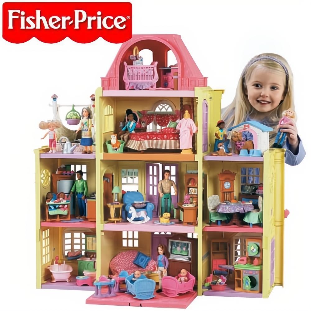 Fisher-Price Loving Family Twin Time Dollhouse Replacement Side Purple Doors-The Dollhouse Shop