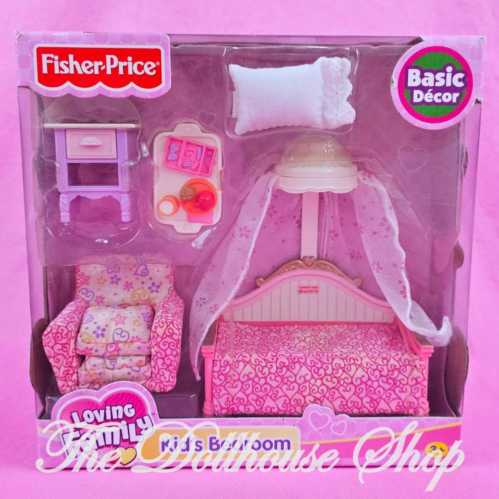 Fisher-Price Loving Family Twin Time Kids Bedroom Set – New in Box (2005)-The Dollhouse Shop