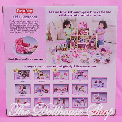 Fisher-Price Loving Family Twin Time Kids Bedroom Set – New in Box (2005)-The Dollhouse Shop