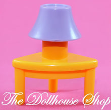 Fisher Price My First Dollhouse Living Room Orange Lamp Table-The Dollhouse Shop
