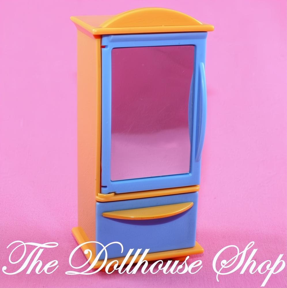 Fisher Price My First Dollhouse Mom & Dad's Bedroom Orange Armoire-The Dollhouse Shop