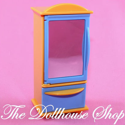 Fisher Price My First Dollhouse Mom & Dad's Bedroom Orange Armoire-The Dollhouse Shop