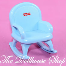 Fisher Price My First Dollhouse Nursery Blue Doll Rocking Chair Baby's Room-The Dollhouse Shop
