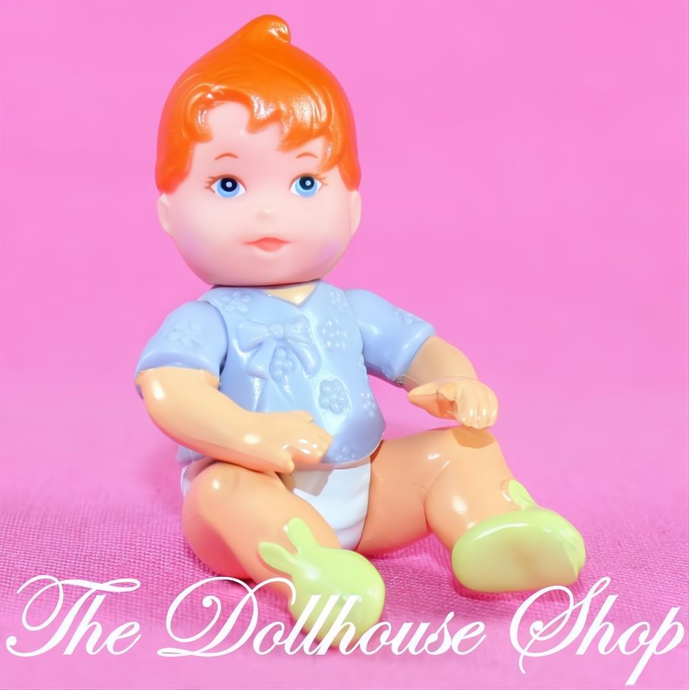 Fisher Price New Additions Loving Family Dollhouse Orange Hair Baby Boy Girl Doll-The Dollhouse Shop