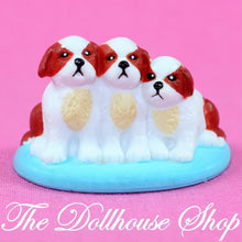 Fisher Price Sweet Streets Dollhouse 3 Brown White Pet Puppy Dogs Puppies-The Dollhouse Shop
