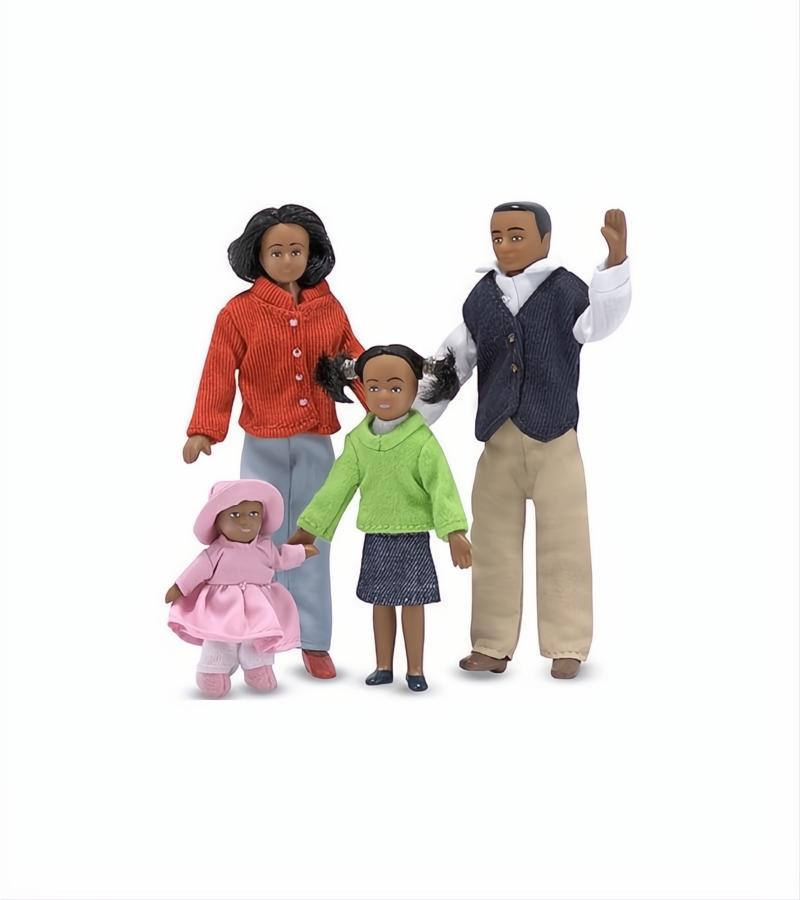 Melissa & Doug Victorian Dollhouse Doll Family - African American-The Dollhouse Shop