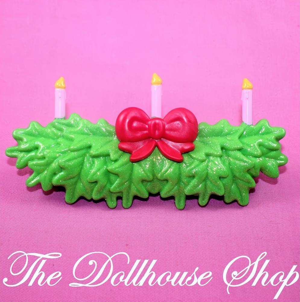 New Fisher Price Loving Family Dollhouse Christmas Holiday Window Candles-The Dollhouse Shop