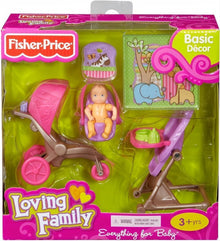 New Fisher Price Loving Family Dollhouse Everything for Baby-The Dollhouse Shop