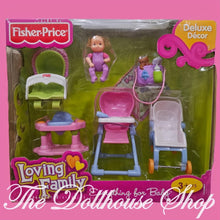 New Fisher Price Loving Family Dollhouse Everything for Baby Nursery-The Dollhouse Shop