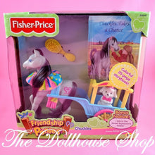 New Fisher Price Loving Family Dollhouse Friendship Ponies Chuckles Horse-The Dollhouse Shop