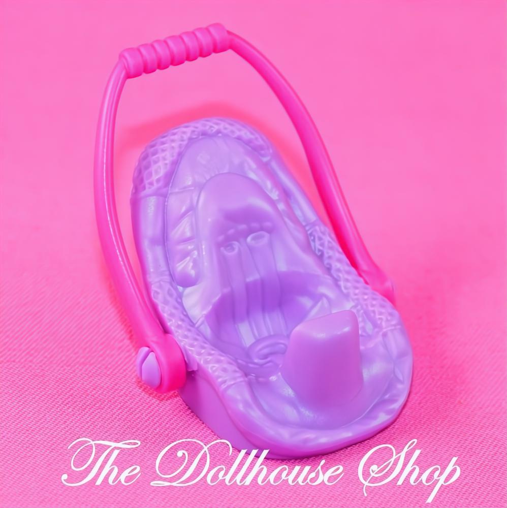 NEW Fisher Price Loving Family Dollhouse Nursery Pink Baby Seat Carrier-The Dollhouse Shop