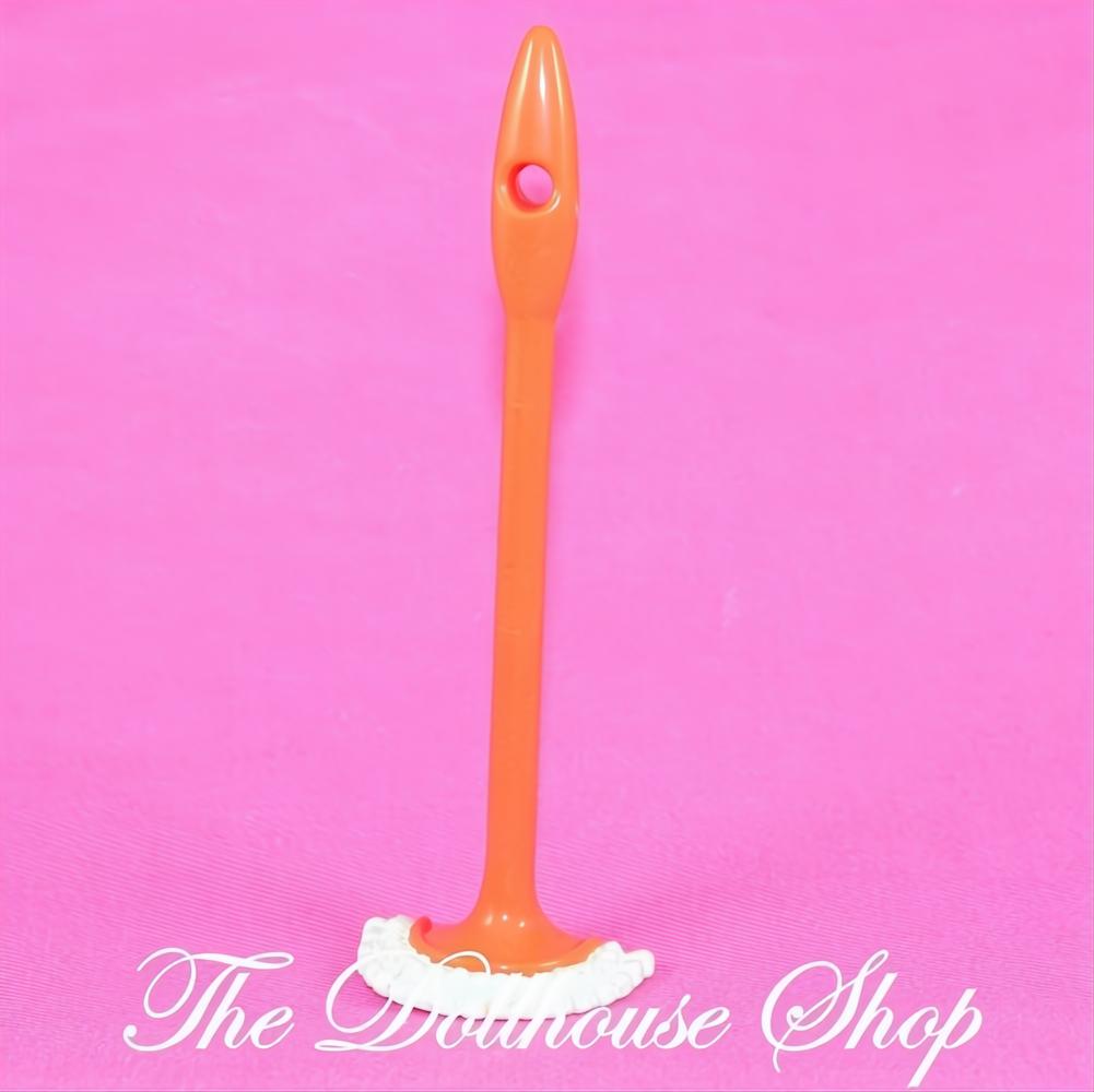 NEW! Fisher Price Loving Family Dollhouse Orange Laundry Mop-The Dollhouse Shop