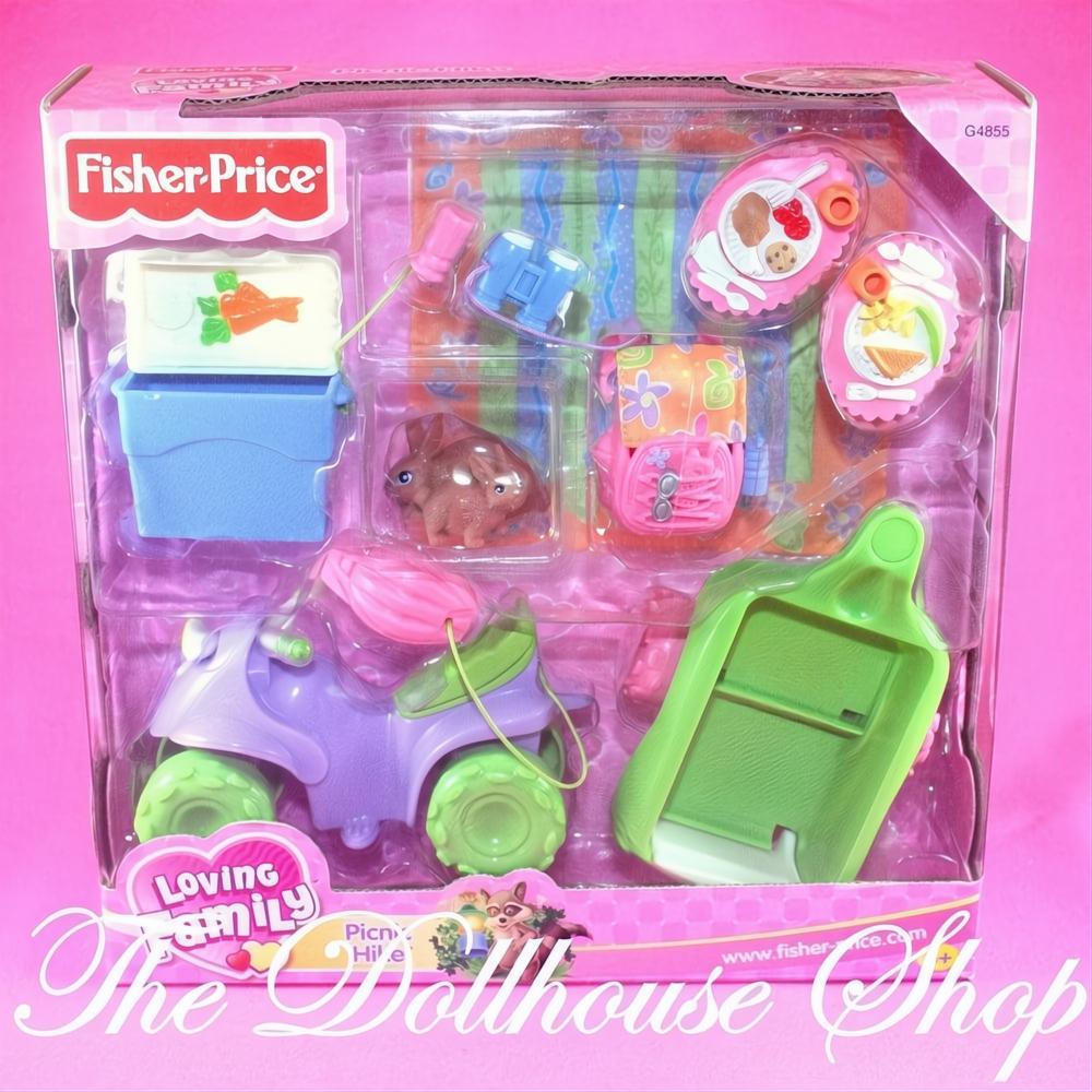New Fisher Price Loving Family Dollhouse Picnic Hike ATV Camping Set-The Dollhouse Shop