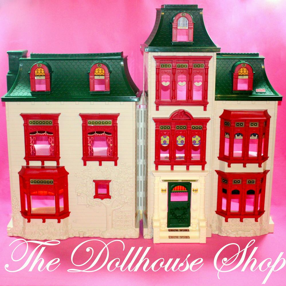 New Fisher-Price Loving Family Home for the Holidays Dollhouse Set (No Box)-The Dollhouse Shop