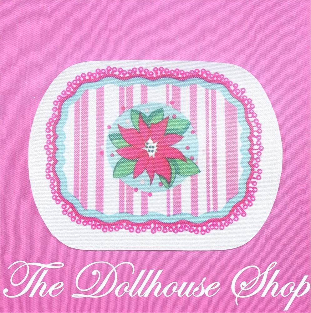 New Fisher Price Loving Family Home Holidays Dollhouse Christmas Floor Rug-The Dollhouse Shop