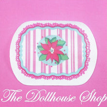 New Fisher Price Loving Family Home Holidays Dollhouse Christmas Floor Rug-The Dollhouse Shop