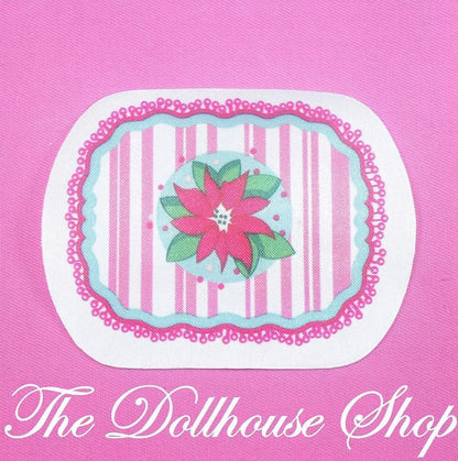 New Fisher Price Loving Family Home Holidays Dollhouse Christmas Floor Rug-The Dollhouse Shop