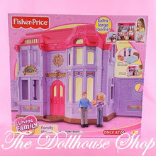 New Fisher Price Loving Family Manor Dollhouse with Mom Dad Baby-The Dollhouse Shop