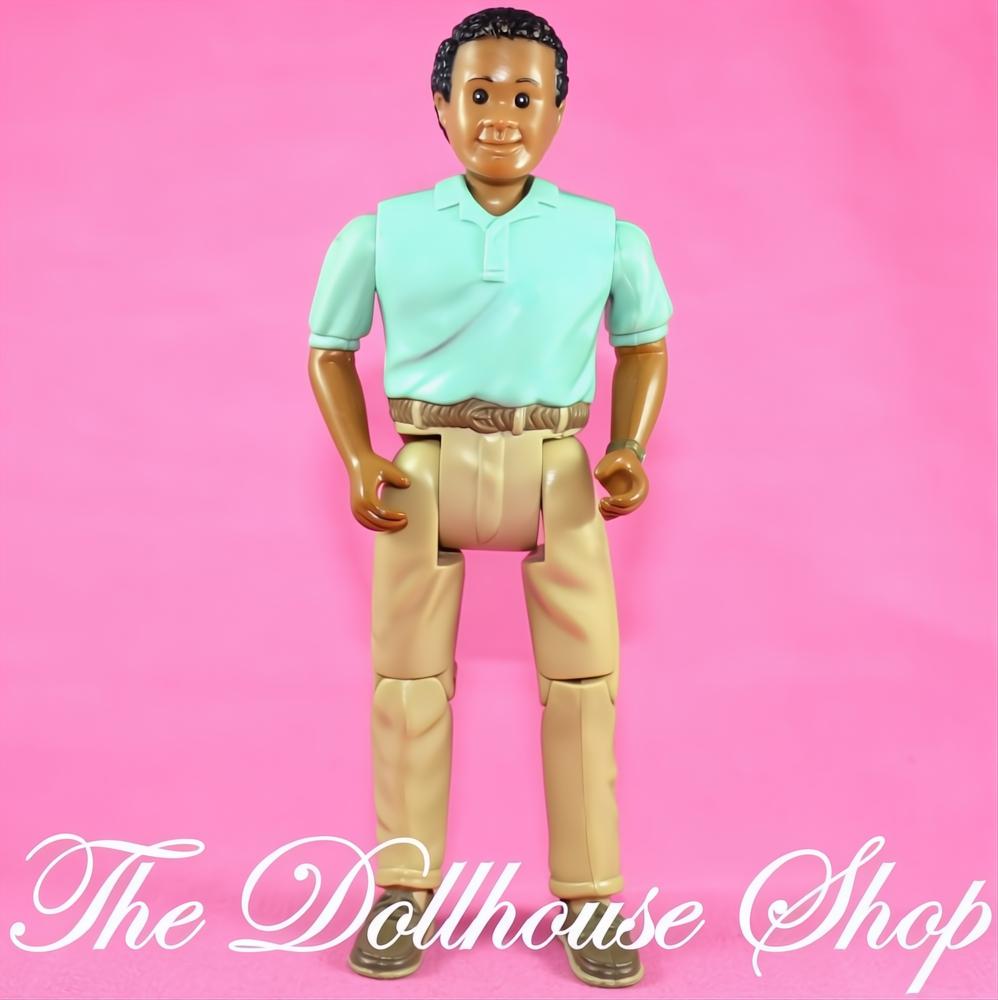 New Fisher Price Loving Family Twin Dollhouse African American Father Dad Doll-The Dollhouse Shop