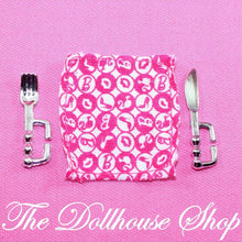 New Mattel Barbie Dollhouse Table Setting Placemat Flatware Kitchen Food-The Dollhouse Shop