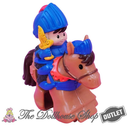 OUTLET Fisher-Price Little People Klip Klop Horse Yellow Mike the Knight Galahad-The Dollhouse Shop