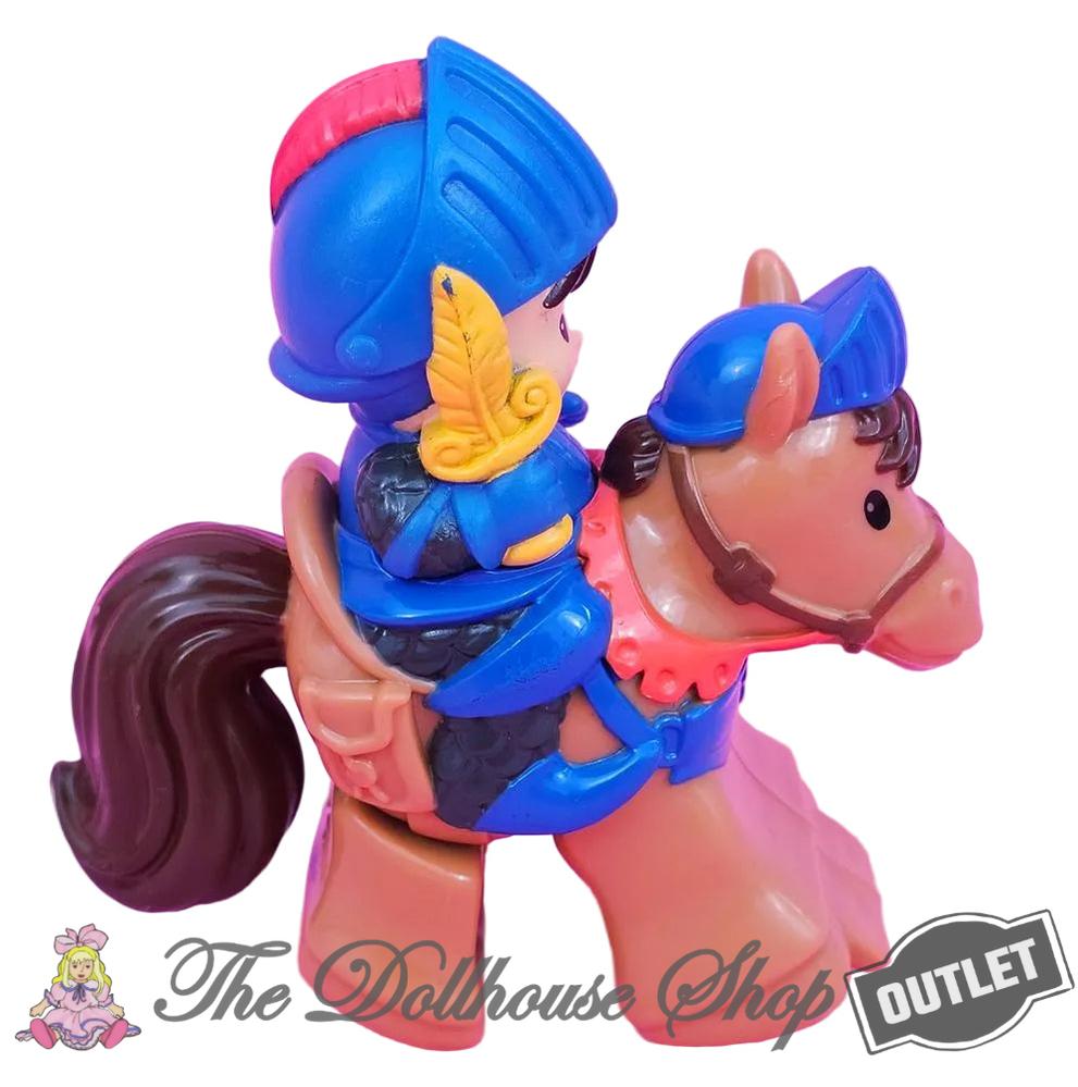 OUTLET Fisher-Price Little People Klip Klop Horse Yellow Mike the Knight Galahad-The Dollhouse Shop