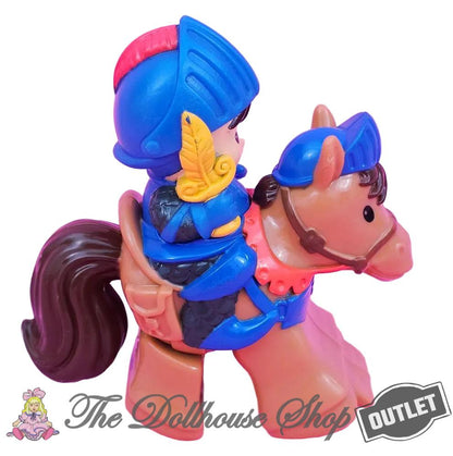 OUTLET Fisher-Price Little People Klip Klop Horse Yellow Mike the Knight Galahad-The Dollhouse Shop