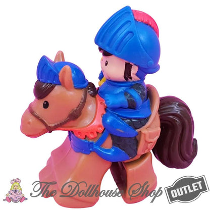 OUTLET Fisher-Price Little People Klip Klop Horse Yellow Mike the Knight Galahad-The Dollhouse Shop