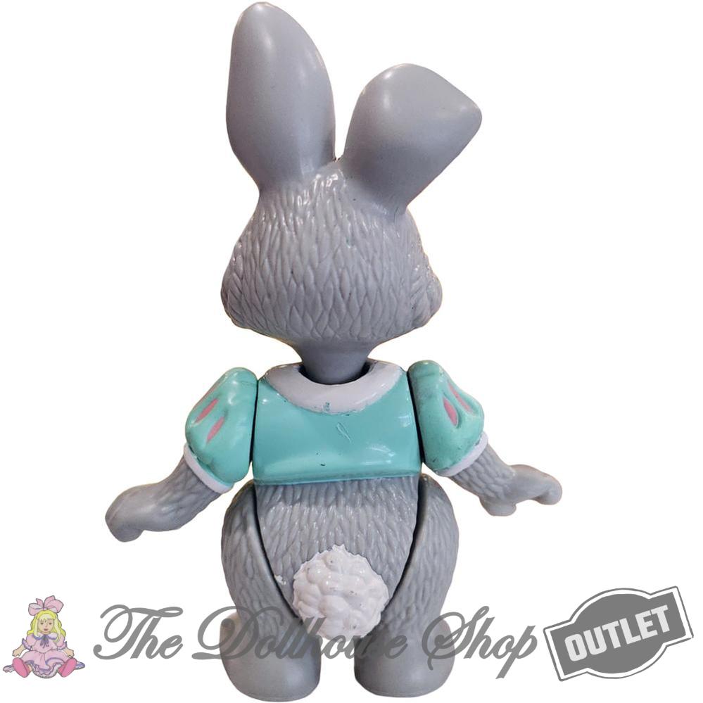 OUTLET Fisher-Price Loving Family Hideaway Hollow Dollhouse Grey Green Mommy Bunny Rabbit-The Dollhouse Shop