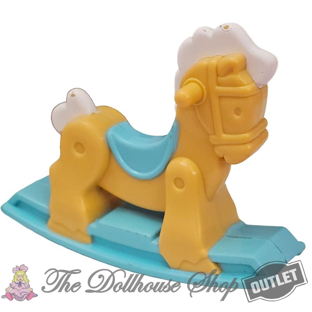OUTLET Fisher Price Loving Family Hideaway Hollow Treehouse Nursery Tan Rocking Horse-The Dollhouse Shop
