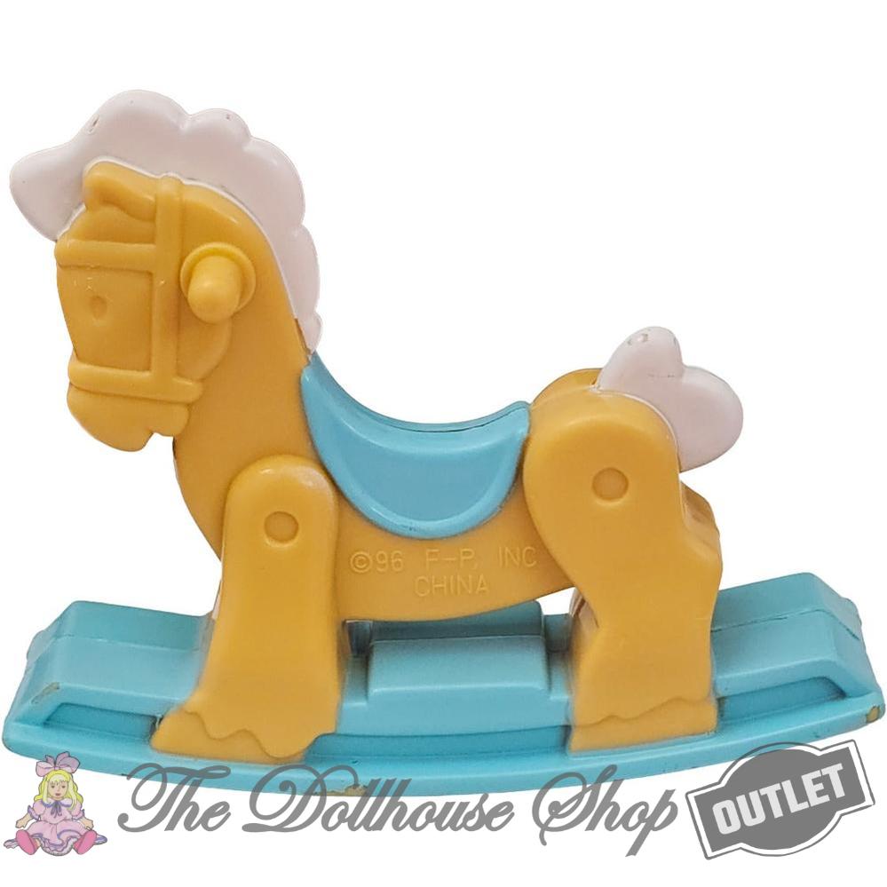 OUTLET Fisher Price Loving Family Hideaway Hollow Treehouse Nursery Tan Rocking Horse-The Dollhouse Shop