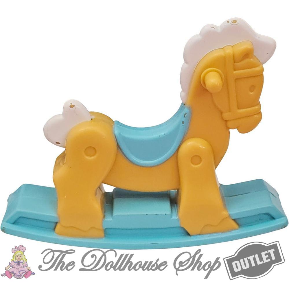 OUTLET Fisher Price Loving Family Hideaway Hollow Treehouse Nursery Tan Rocking Horse-The Dollhouse Shop