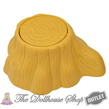 OUTLET Fisher Price Loving Family Hideaway Hollow Treehouse Table Tree Stump Snacks-The Dollhouse Shop
