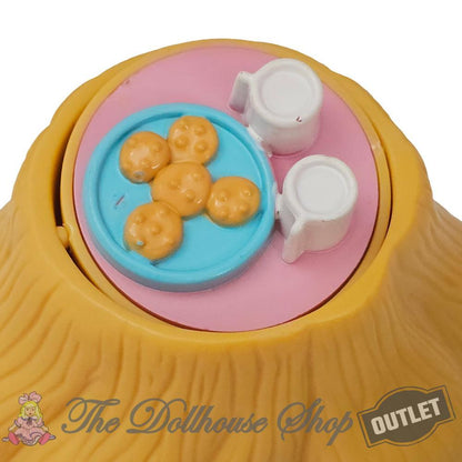 OUTLET Fisher Price Loving Family Hideaway Hollow Treehouse Table Tree Stump Snacks-The Dollhouse Shop