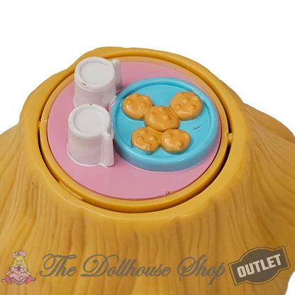 OUTLET Fisher Price Loving Family Hideaway Hollow Treehouse Table Tree Stump Snacks-The Dollhouse Shop