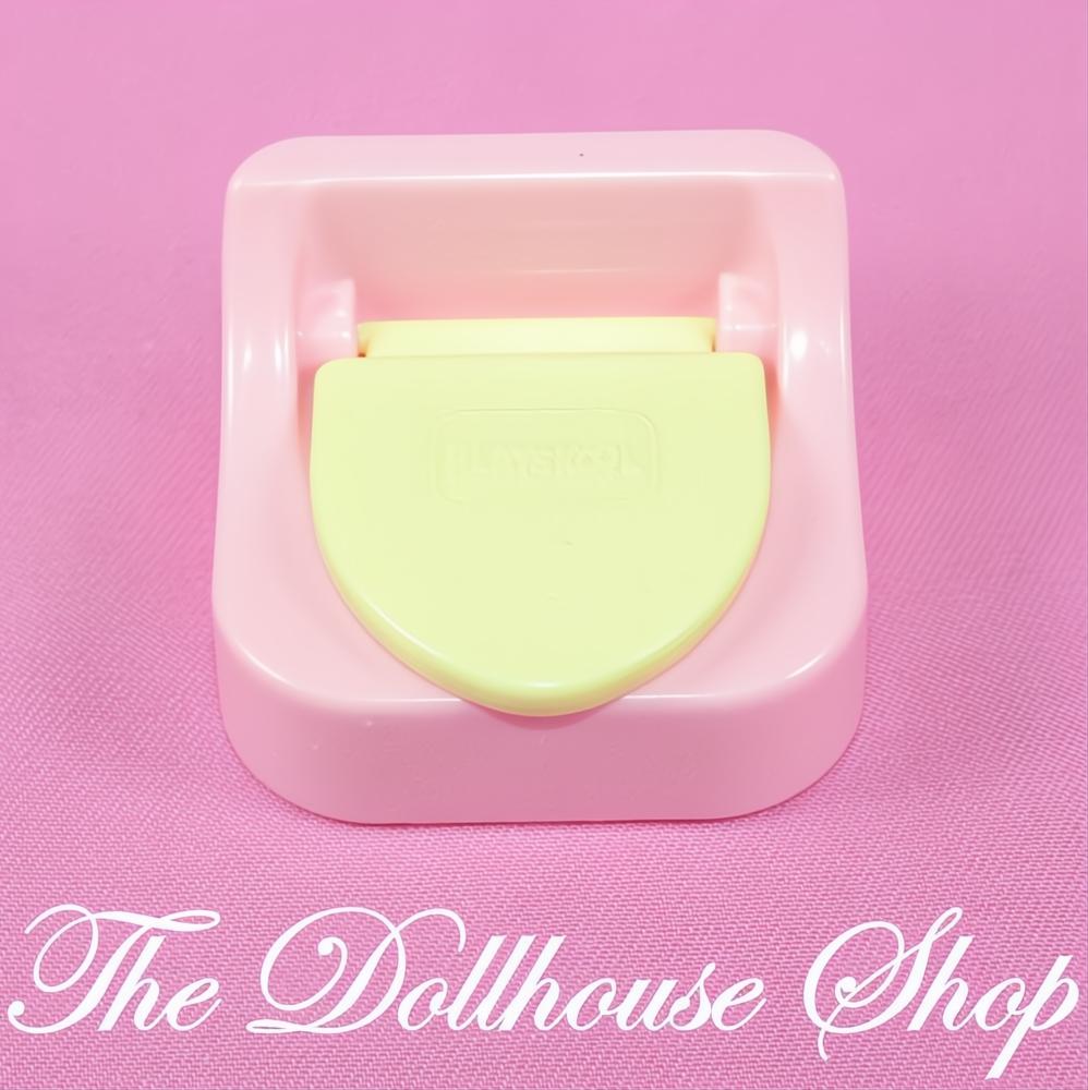 Playskool Dollhouse Bathroom Nursery Pink Yellow Baby Doll Potty-The Dollhouse Shop