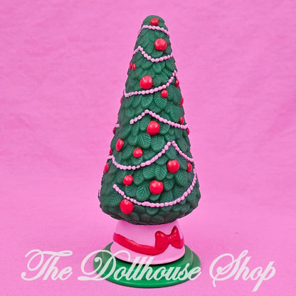 Playskool Dollhouse Decorated Green Christmas Tree Holidays-The Dollhouse Shop
