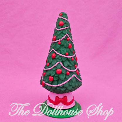 Playskool Dollhouse Decorated Green Christmas Tree Holidays-The Dollhouse Shop